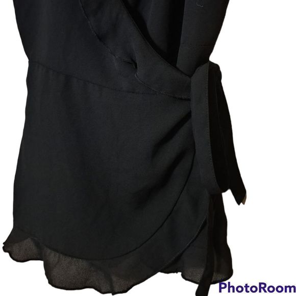 ZARA Trafaluc Collection Black Wrap Blouse - Picture 4 of 5